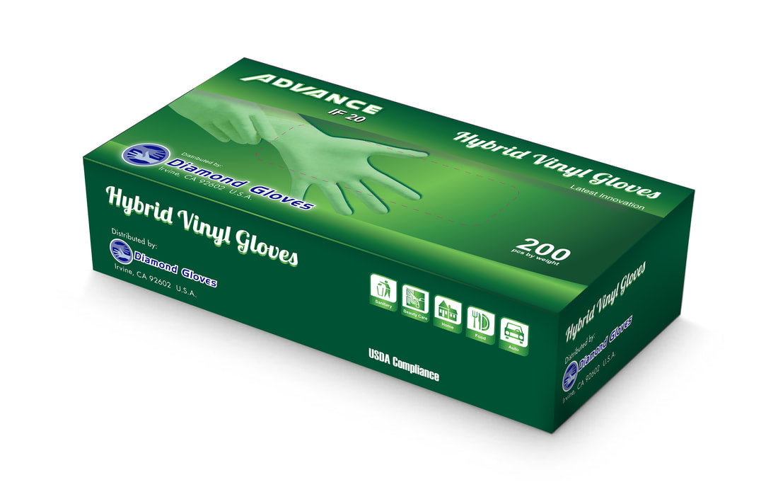 IF-20 Clear Vinyl Hybrid (TPE) Gloves