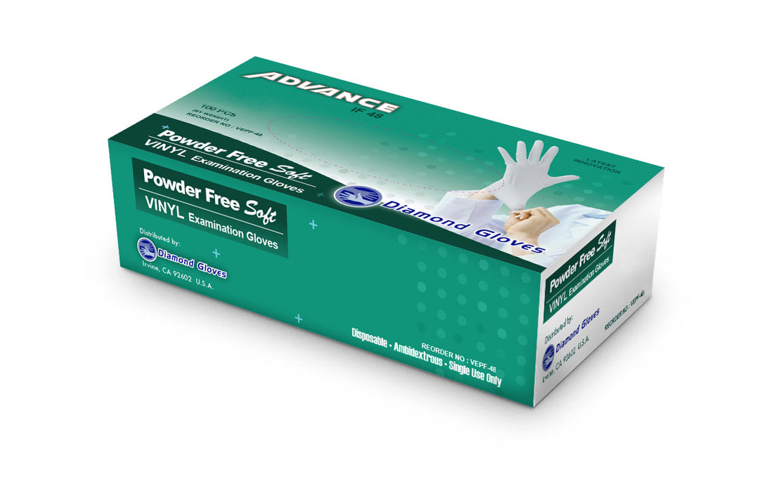 IF-48 Clear Vinyl Exam Gloves