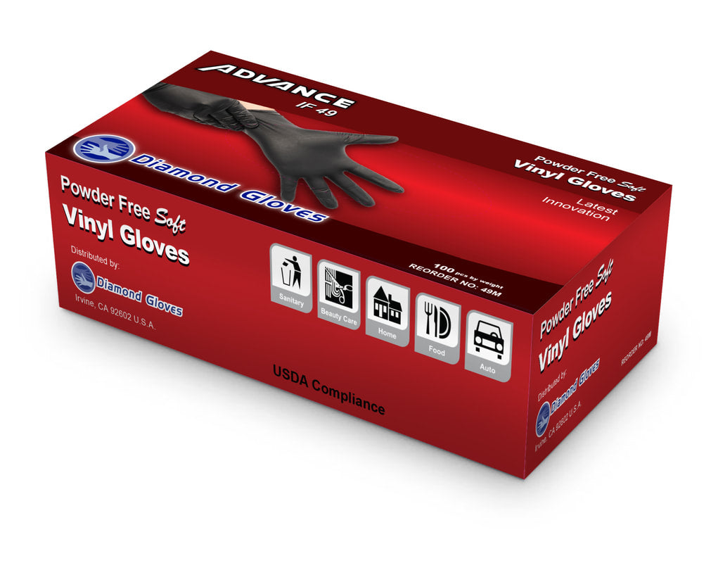 IF-49 Black Vinyl General Purpose Gloves